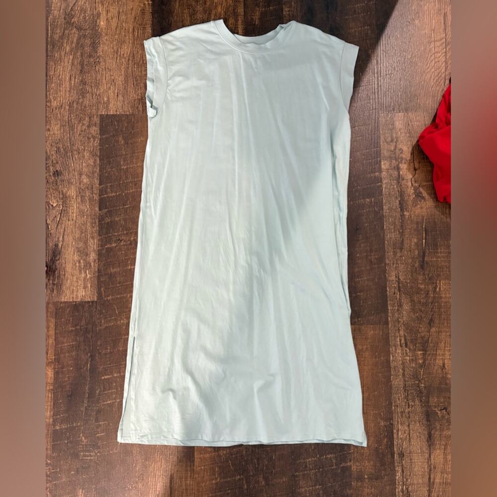a new day Sky Blue/aqua  Sleeveless Midi Dress